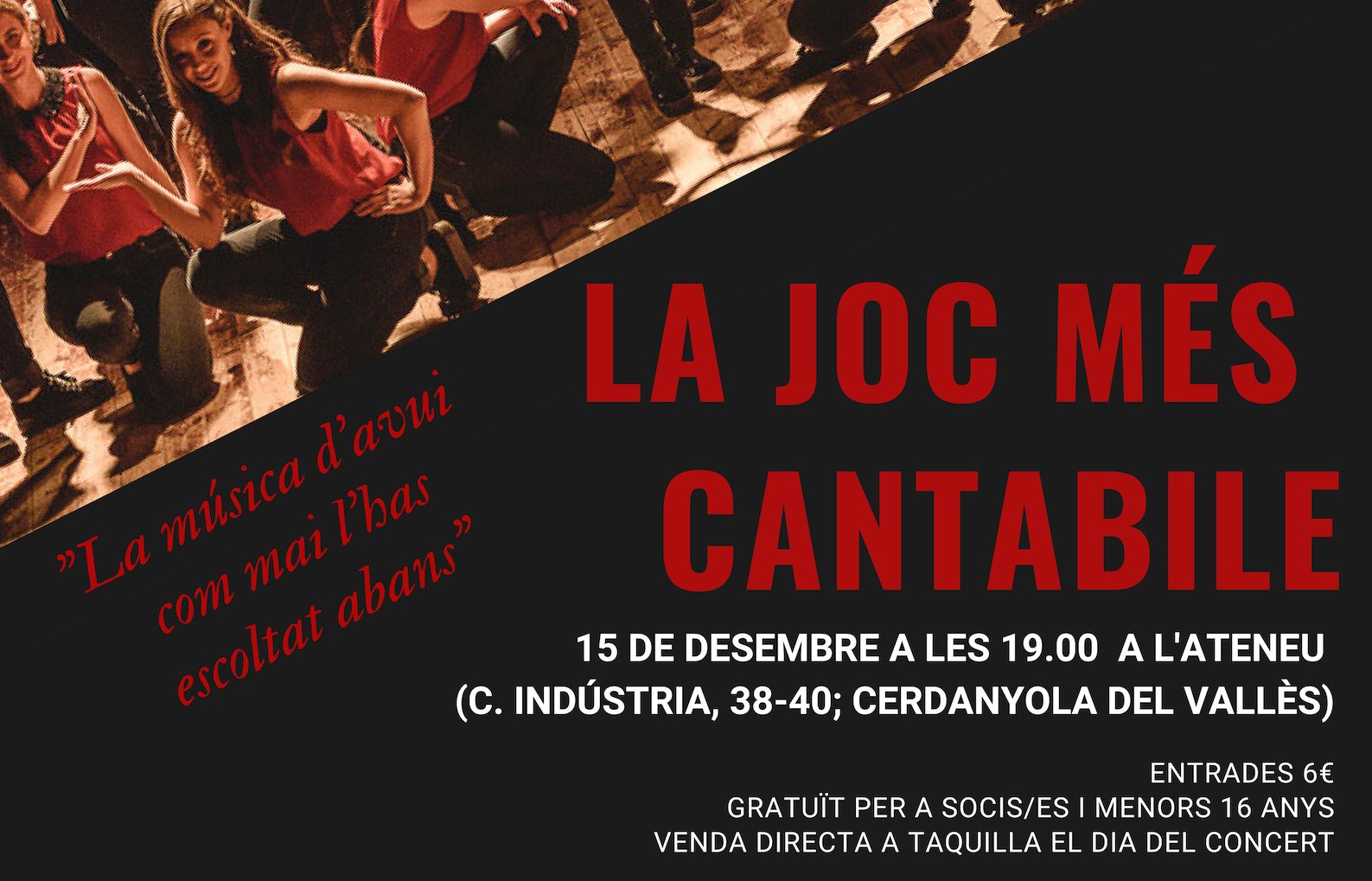 La JOC s'endinsa en la música moderna de la mà del Cor Cantabile