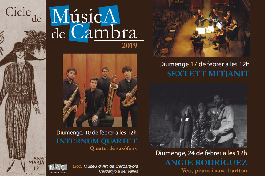 Grups instrumentals amb músics rellevants de la ciutat centraran el Cicle de Música de Cambra