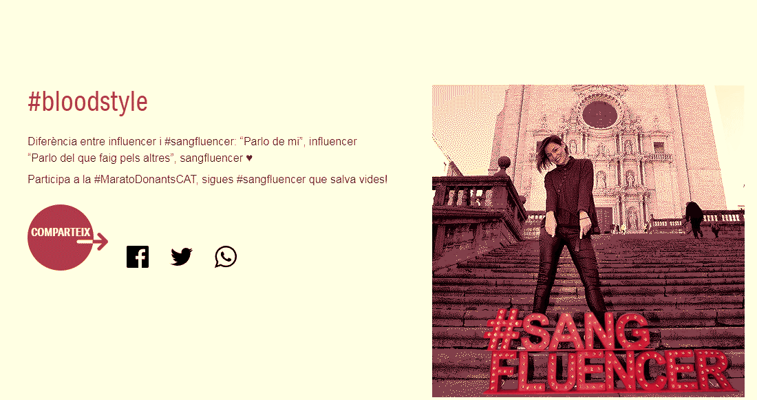 Buscant #sangfluencers per recuperar les reserves de sang prèvies al Nadal