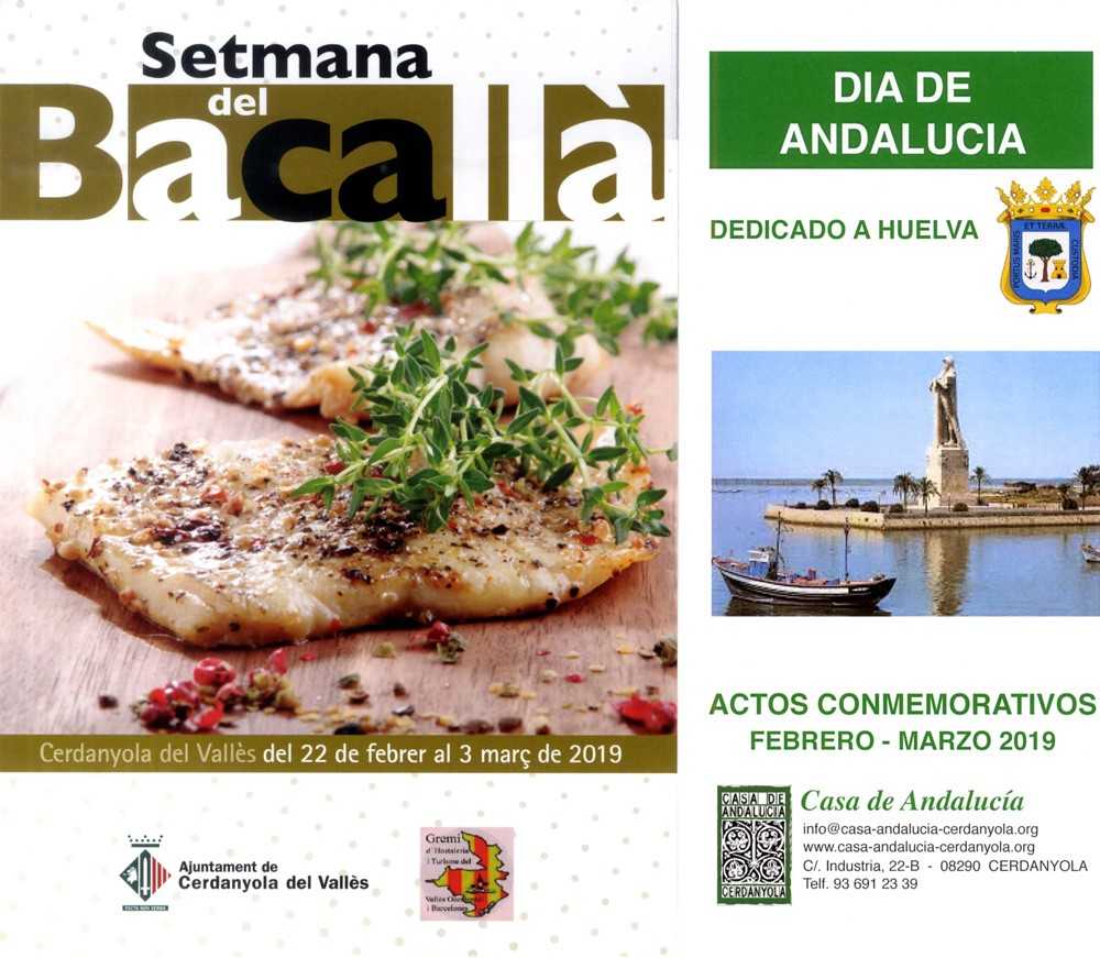 Els actes del Dia de Andalucía i l'inici de la Setmana del Bacallà marquen l'agenda