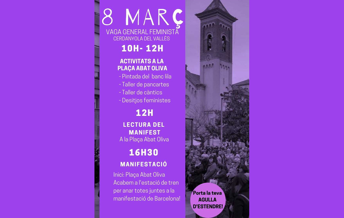La convocatòria de la vaga feminista fa una crida a la construcció d’un món més just