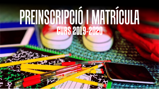 Avui comença la preinscripció dels ensenyaments obligatoris del curs 2019-2020