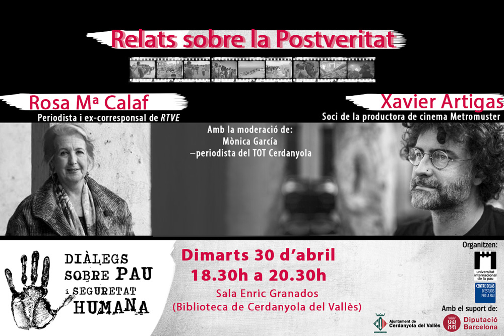 La periodista Rosa Ma Calaf i el soci de la productora de cinema Metromuster, Xavier Artigas, conversaran sobre l’era de la postveritat