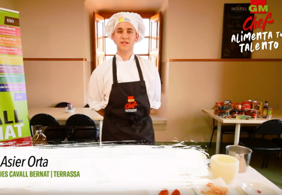 Asier Orta, semifinalista del concurs gastronòmic GMChef