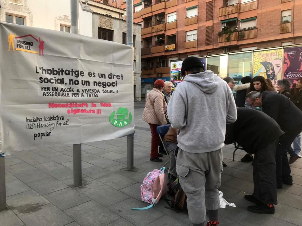 La Pah Ripollet – Cerdanyola participa en la campanya per una llei europea en defensa del dret a l'habitatge