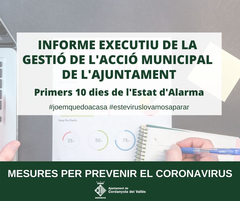 El govern emet un informe de gestió durant els primers 10 dies de l’estat d’alarma